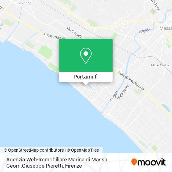 Mappa Agenzia Web-Immobiliare Marina di Massa Geom.Giuseppe Pieretti