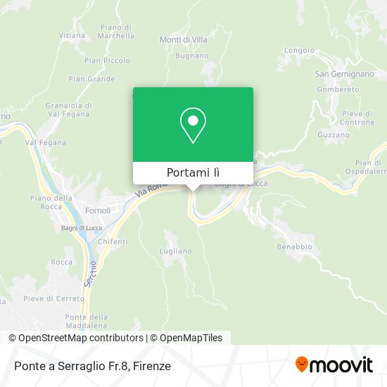 Mappa Ponte a Serraglio Fr.8