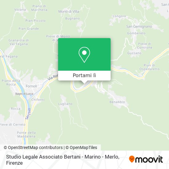 Mappa Studio Legale Associato Bertani - Marino - Merlo