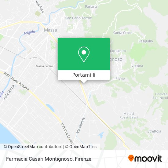 Mappa Farmacia Casari Montignoso