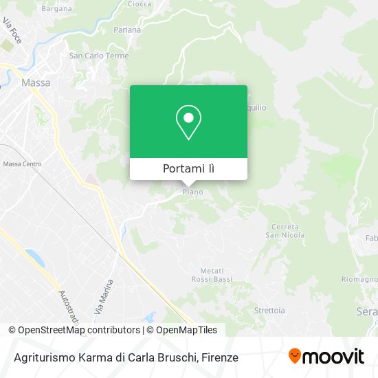 Mappa Agriturismo Karma di Carla Bruschi