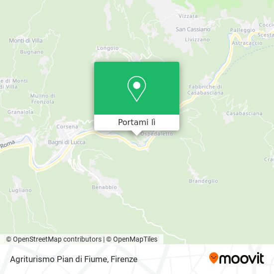 Mappa Agriturismo Pian di Fiume