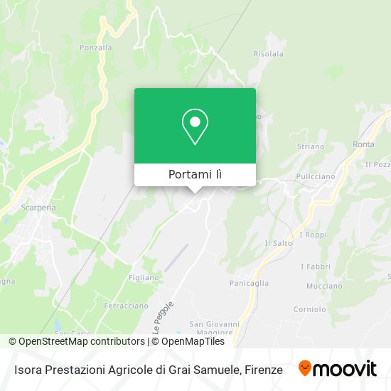 Mappa Isora Prestazioni Agricole di Grai Samuele