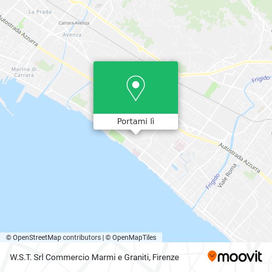 Mappa W.S.T. Srl Commercio Marmi e Graniti
