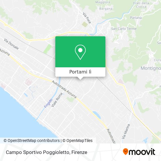 Mappa Campo Sportivo Poggioletto