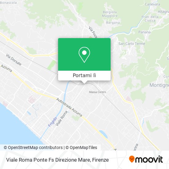 Mappa Viale Roma Ponte Fs Direzione Mare