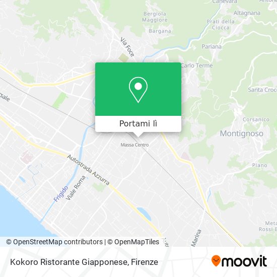 Mappa Kokoro Ristorante Giapponese