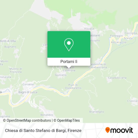 Mappa Chiesa di Santo Stefano di Bargi