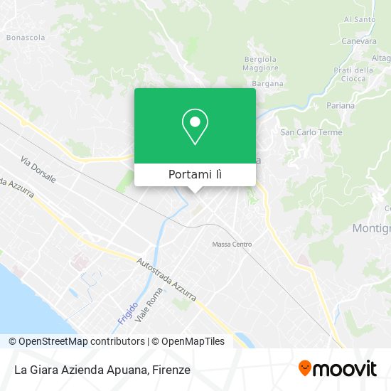 Mappa La Giara Azienda Apuana