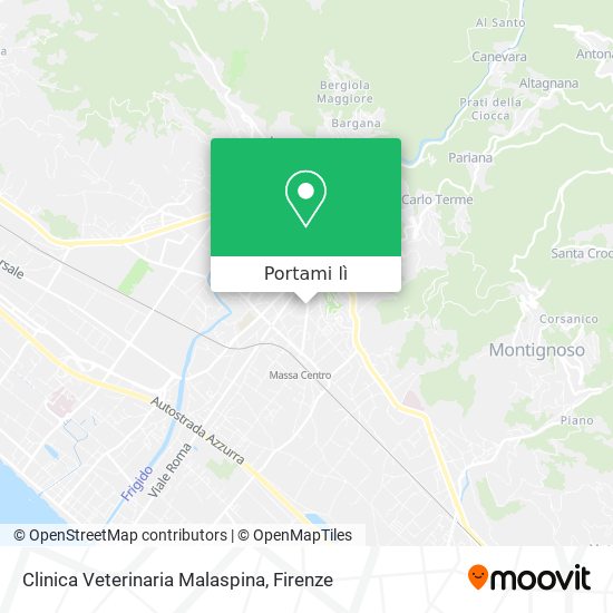 Mappa Clinica Veterinaria Malaspina