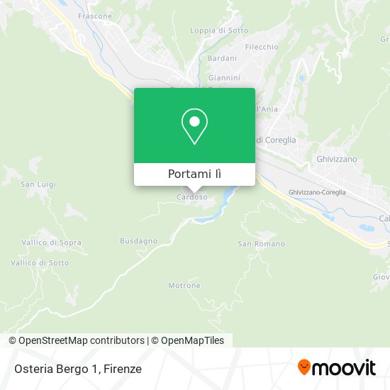 Mappa Osteria Bergo 1