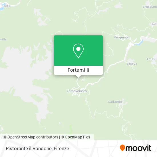 Mappa Ristorante il Rondone