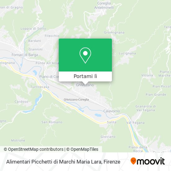 Mappa Alimentari Picchetti di Marchi Maria Lara