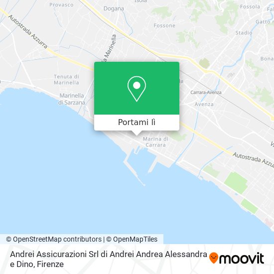 Mappa Andrei Assicurazioni Srl di Andrei Andrea Alessandra e Dino