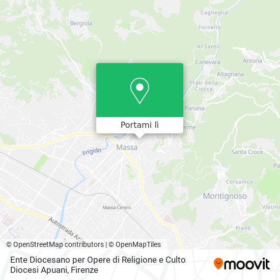 Mappa Ente Diocesano per Opere di Religione e Culto Diocesi Apuani