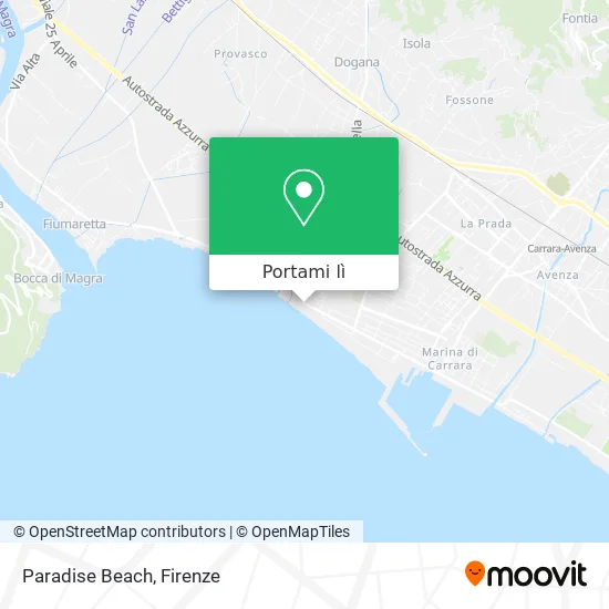 Mappa Paradise Beach