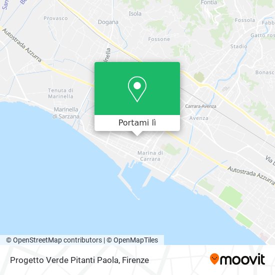 Mappa Progetto Verde Pitanti Paola