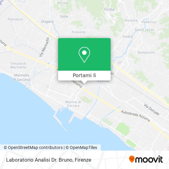 Mappa Laboratorio Analisi Dr. Bruno