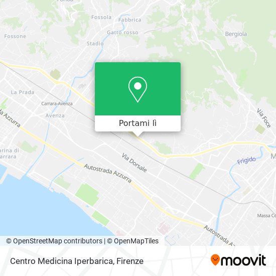 Mappa Centro Medicina Iperbarica