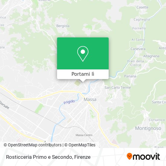 Mappa Rosticceria Primo e Secondo