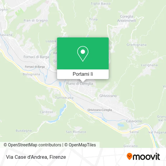 Mappa Via Case d'Andrea