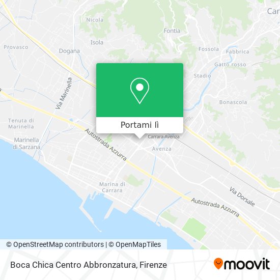 Mappa Boca Chica Centro Abbronzatura