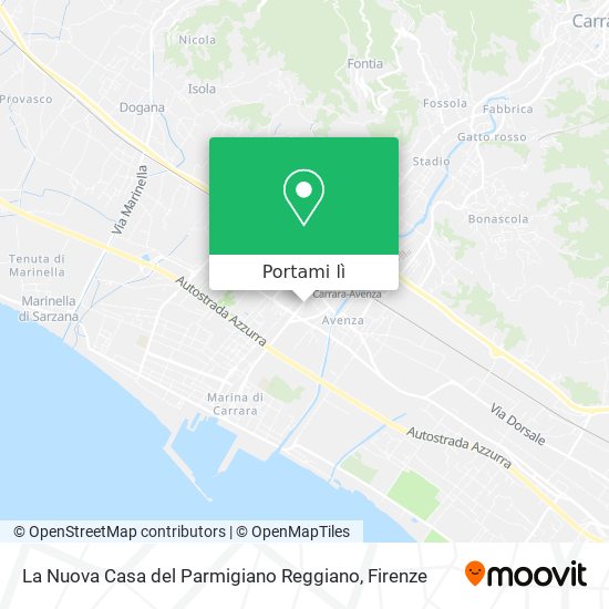 Mappa La Nuova Casa del Parmigiano Reggiano