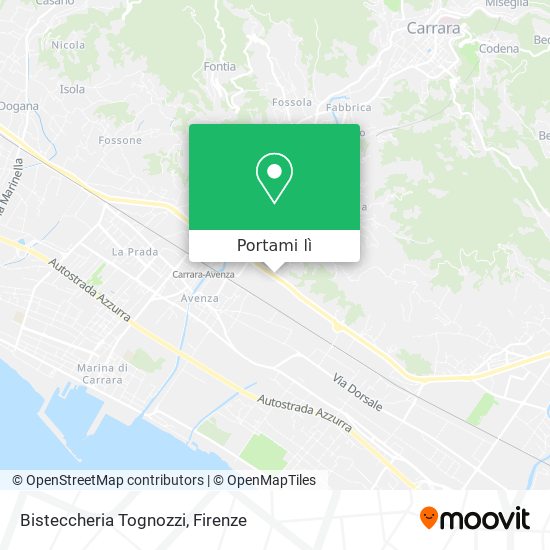 Mappa Bisteccheria Tognozzi