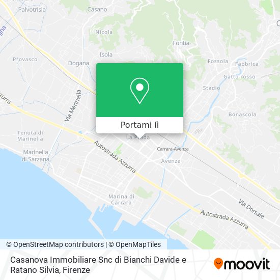 Mappa Casanova Immobiliare Snc di Bianchi Davide e Ratano Silvia