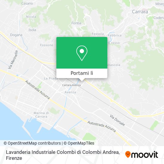 Mappa Lavanderia Industriale Colombi di Colombi Andrea