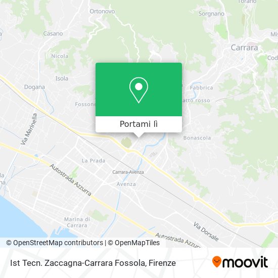 Mappa Ist Tecn. Zaccagna-Carrara Fossola