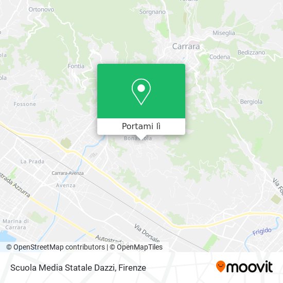 Mappa Scuola Media Statale Dazzi