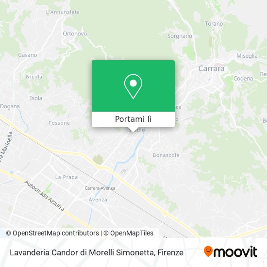 Mappa Lavanderia Candor di Morelli Simonetta
