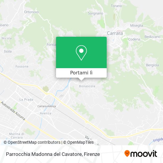 Mappa Parrocchia Madonna del Cavatore