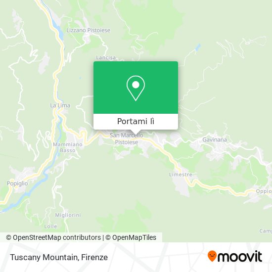 Mappa Tuscany Mountain