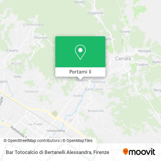 Mappa Bar Totocalcio di Bertanelli Alessandra