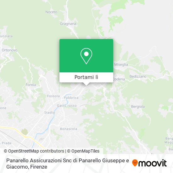 Mappa Panarello Assicurazioni Snc di Panarello Giuseppe e Giacomo