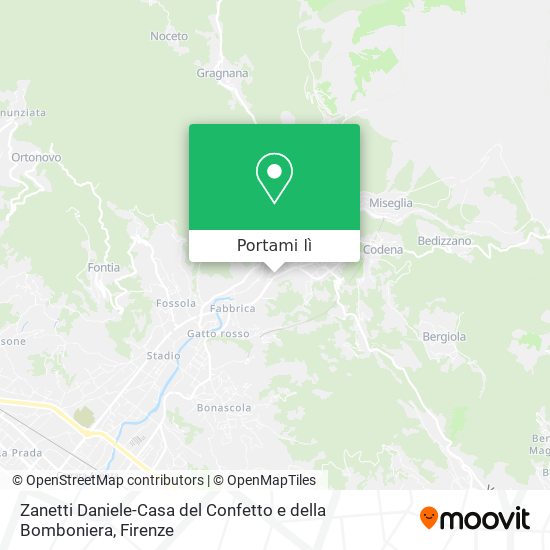 Mappa Zanetti Daniele-Casa del Confetto e della Bomboniera