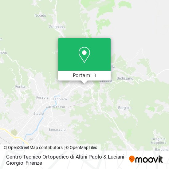 Mappa Centro Tecnico Ortopedico di Altini Paolo & Luciani Giorgio
