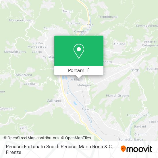 Mappa Renucci Fortunato Snc di Renucci Maria Rosa & C