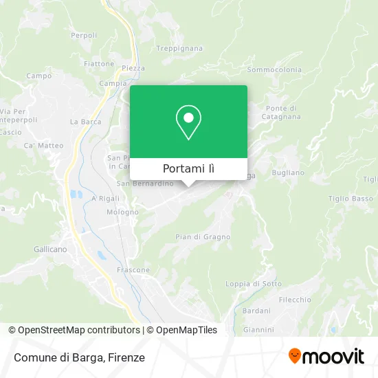 Mappa Comune di Barga
