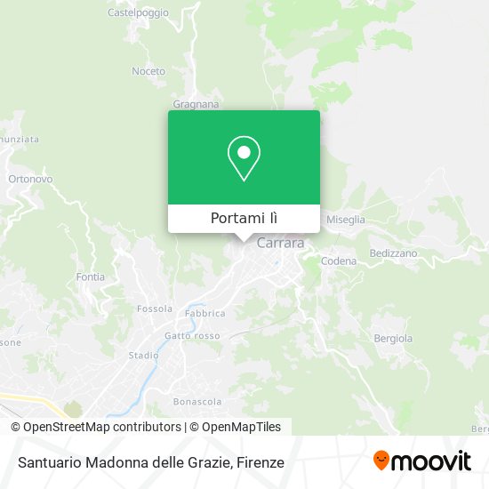 Mappa Santuario Madonna delle Grazie