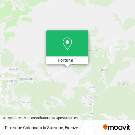 Mappa Direzione Colonnata la Stazione