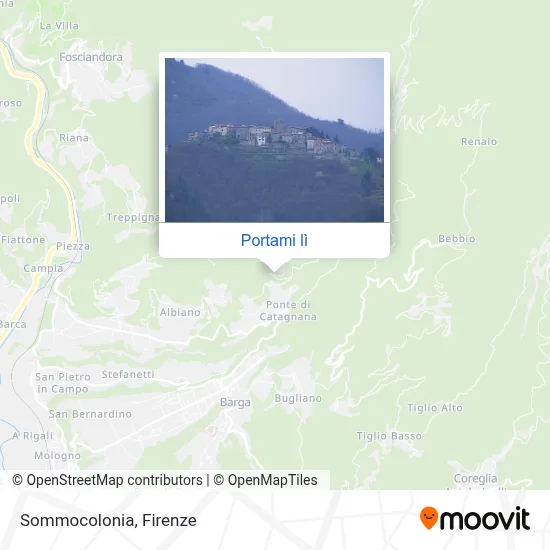 Mappa Sommocolonia