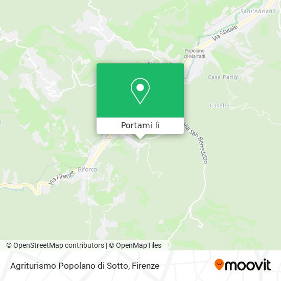 Mappa Agriturismo Popolano di Sotto