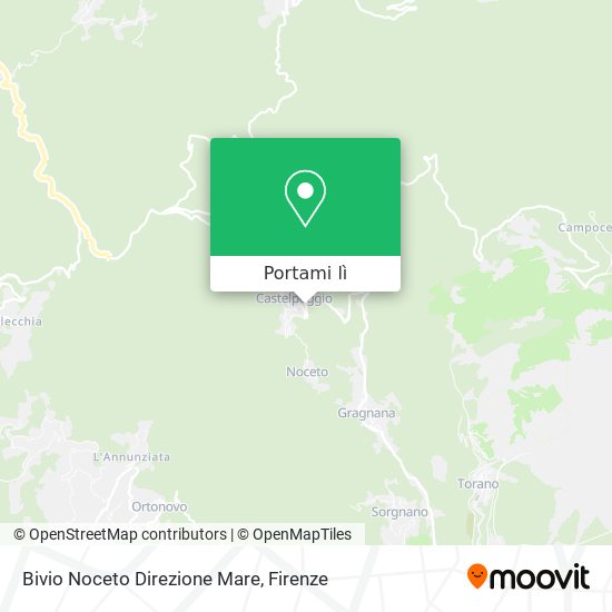 Mappa Bivio Noceto Direzione Mare