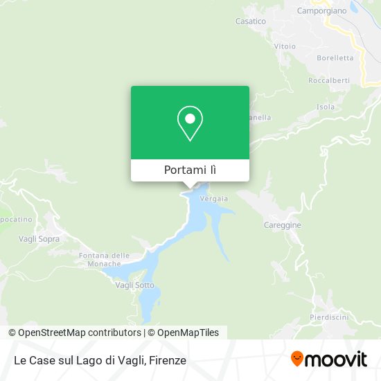 Mappa Le Case sul Lago di Vagli