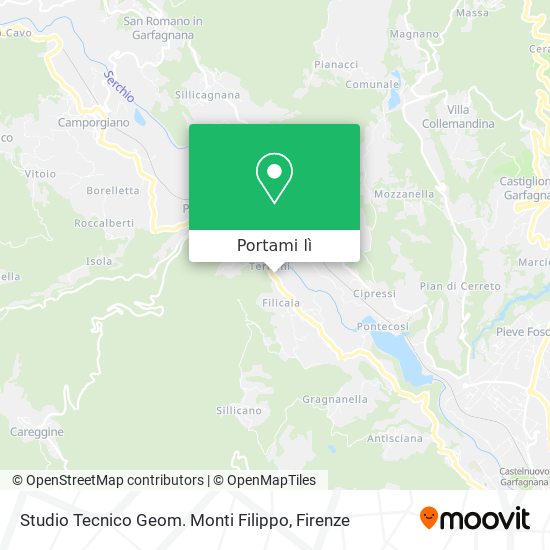 Mappa Studio Tecnico Geom. Monti Filippo