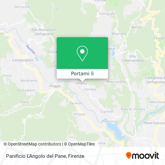 Mappa Panificio L'Angolo del Pane