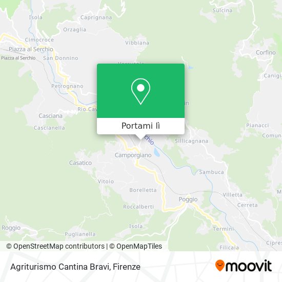 Mappa Agriturismo Cantina Bravi